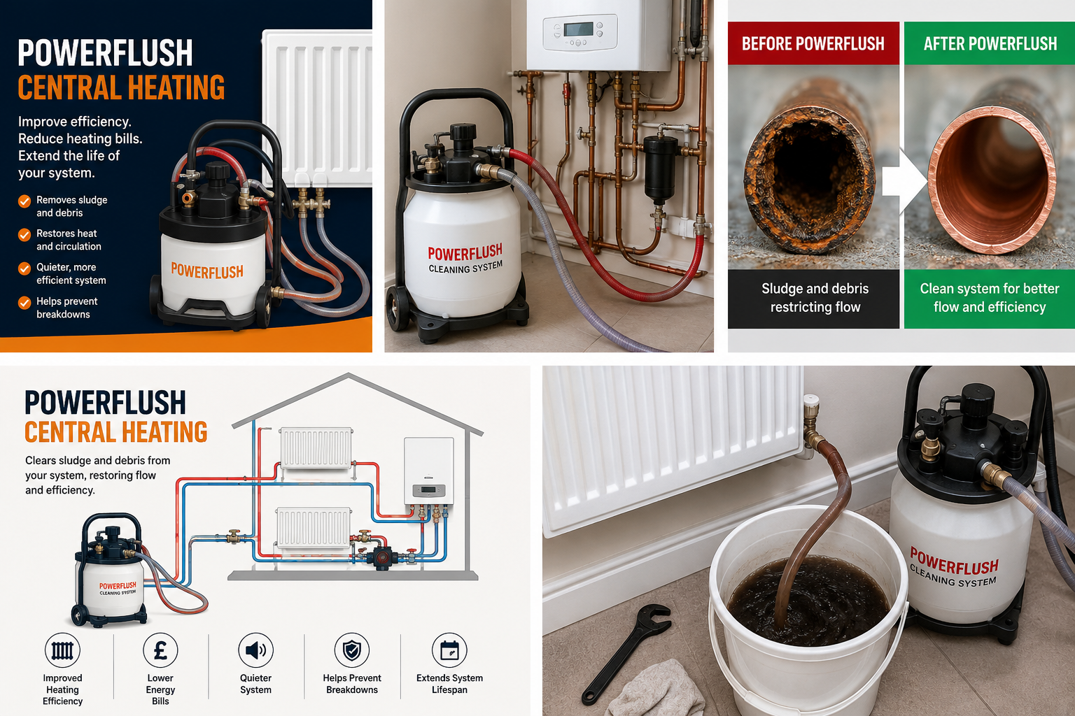 central heating power flush cost 6